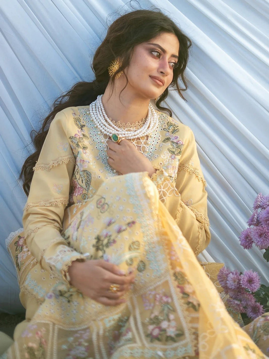 S-02 | Sirene Luxury Lawn '26 I MAHNUR - Portia Fabrics