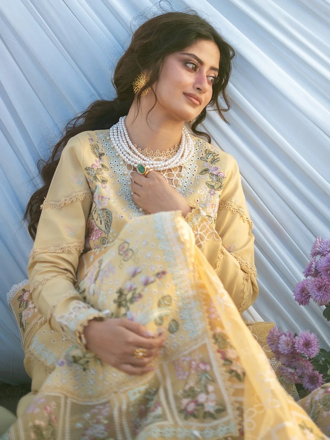 S-02 | Sirene Luxury Lawn '26 I MAHNUR - Portia Fabrics