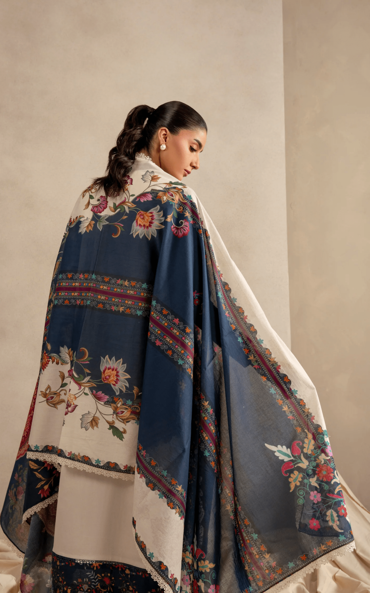 Saffron Soul MSSL-10 | 3pcs Embroidered Unstitched Summer Secondary image