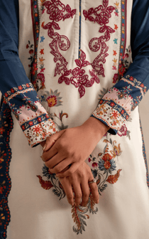 Saffron Soul MSSL-10 | 3pcs Embroidered Unstitched Summer - Portia Fabrics