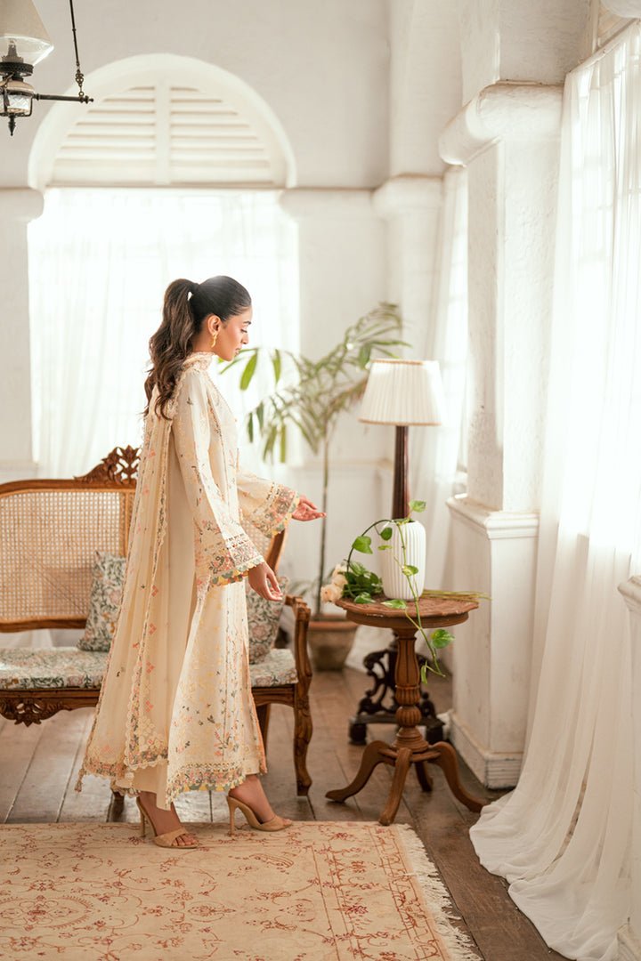 SB-01 Rina I Luxury Lawn Eid Edit 2025 I Qalamkar - Portia Fabrics