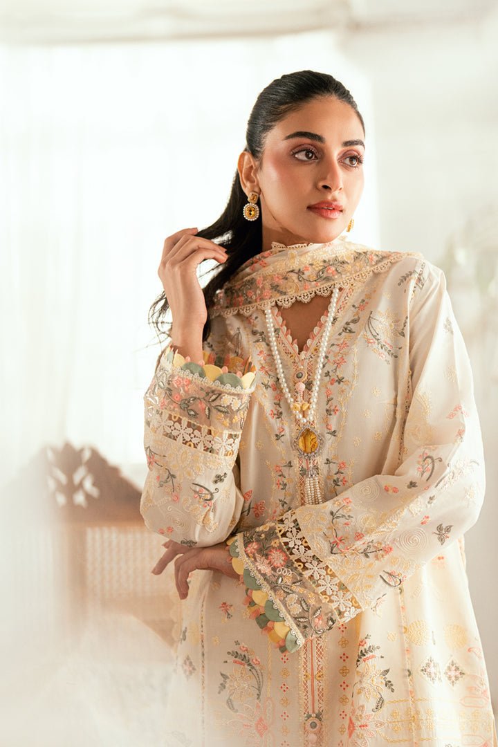 SB-01 Rina I Luxury Lawn Eid Edit 2025 I Qalamkar - Portia Fabrics
