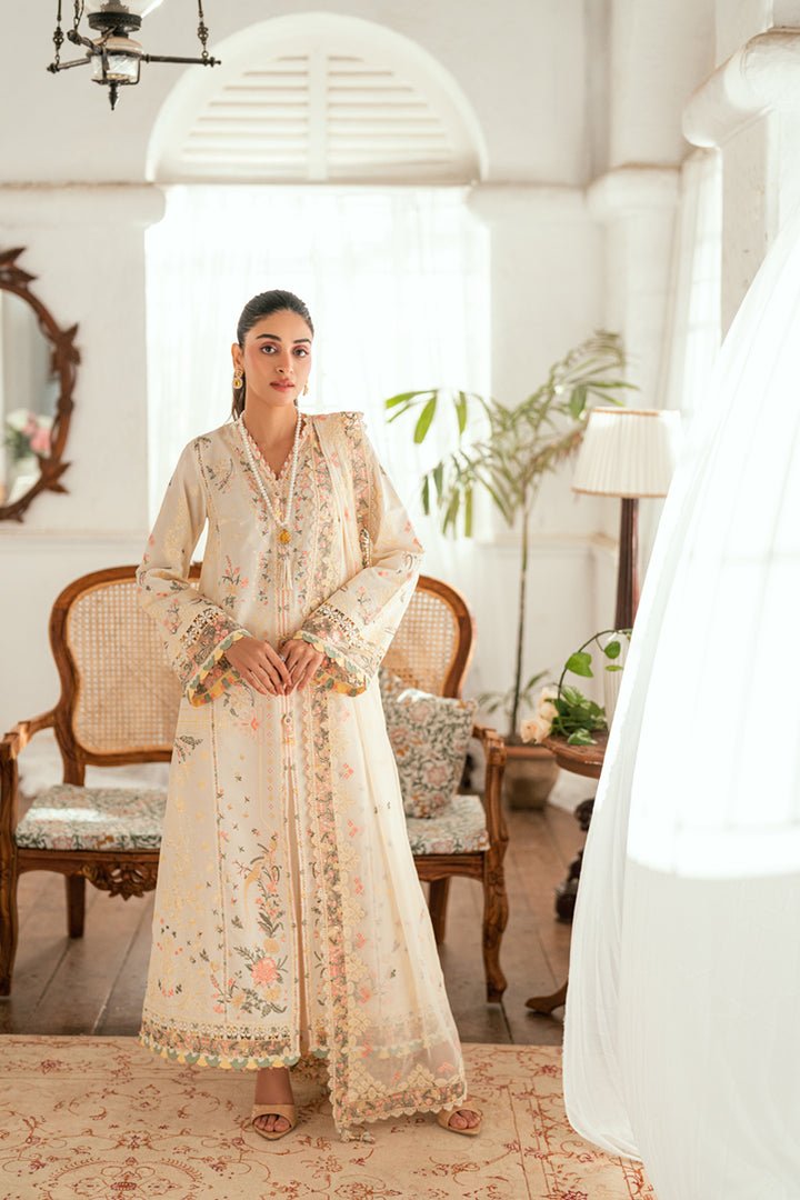 SB-01 Rina I Luxury Lawn Eid Edit 2025 I Qalamkar - Portia Fabrics