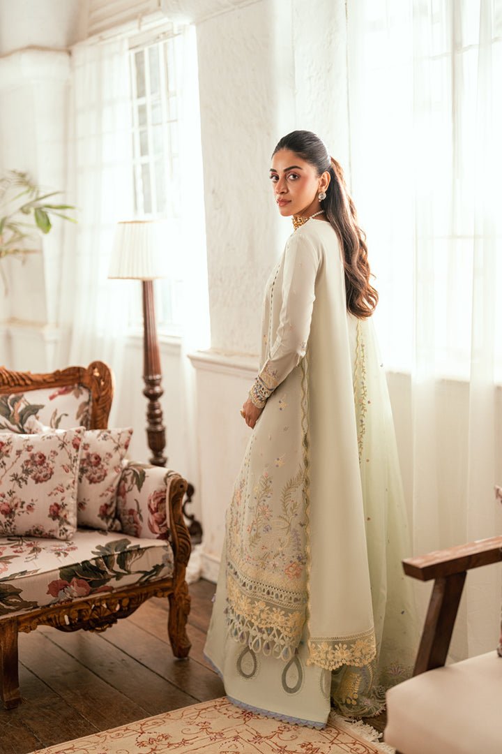 SB-08 Rimsha I Luxury Lawn Eid Edit 2025 I Qalamkar - Portia Fabrics