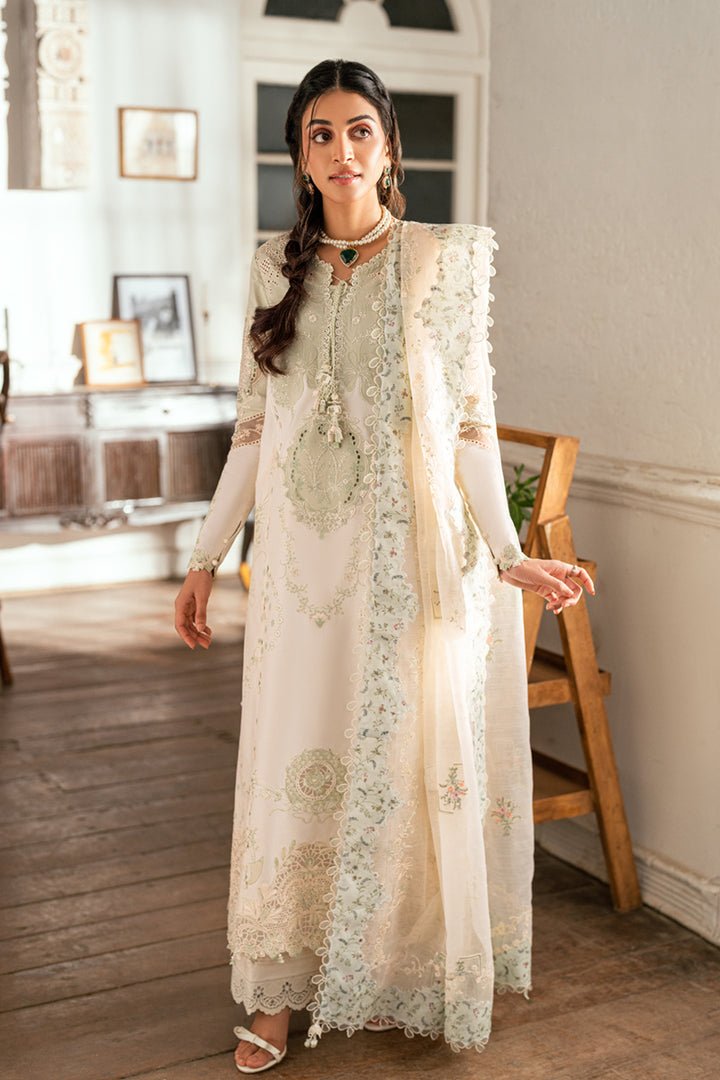 SB-10 Nadia I Luxury Lawn Eid Edit 2025 I Qalamkar - Portia Fabrics
