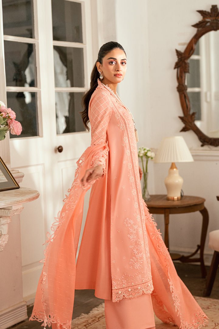 SB-12 Jafa I Luxury Lawn Eid Edit 2025 I Qalamkar - Portia Fabrics