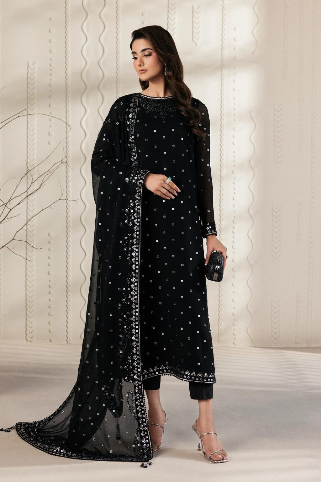 SIYARA | Bayaan Chiffon | Zarif - Portia Fabrics