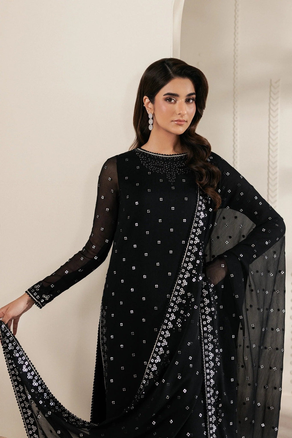 SIYARA | Bayaan Chiffon | Zarif - Portia Fabrics