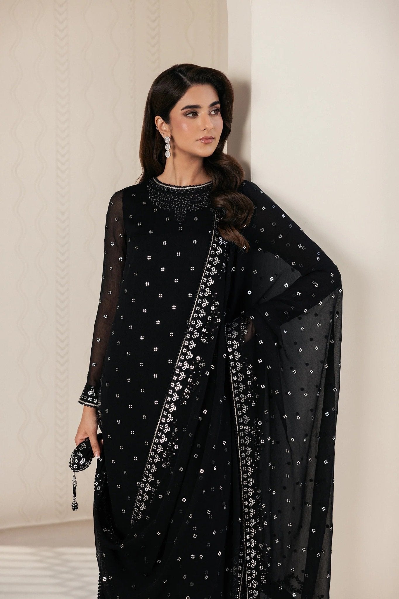 SIYARA | Bayaan Chiffon | Zarif - Portia Fabrics