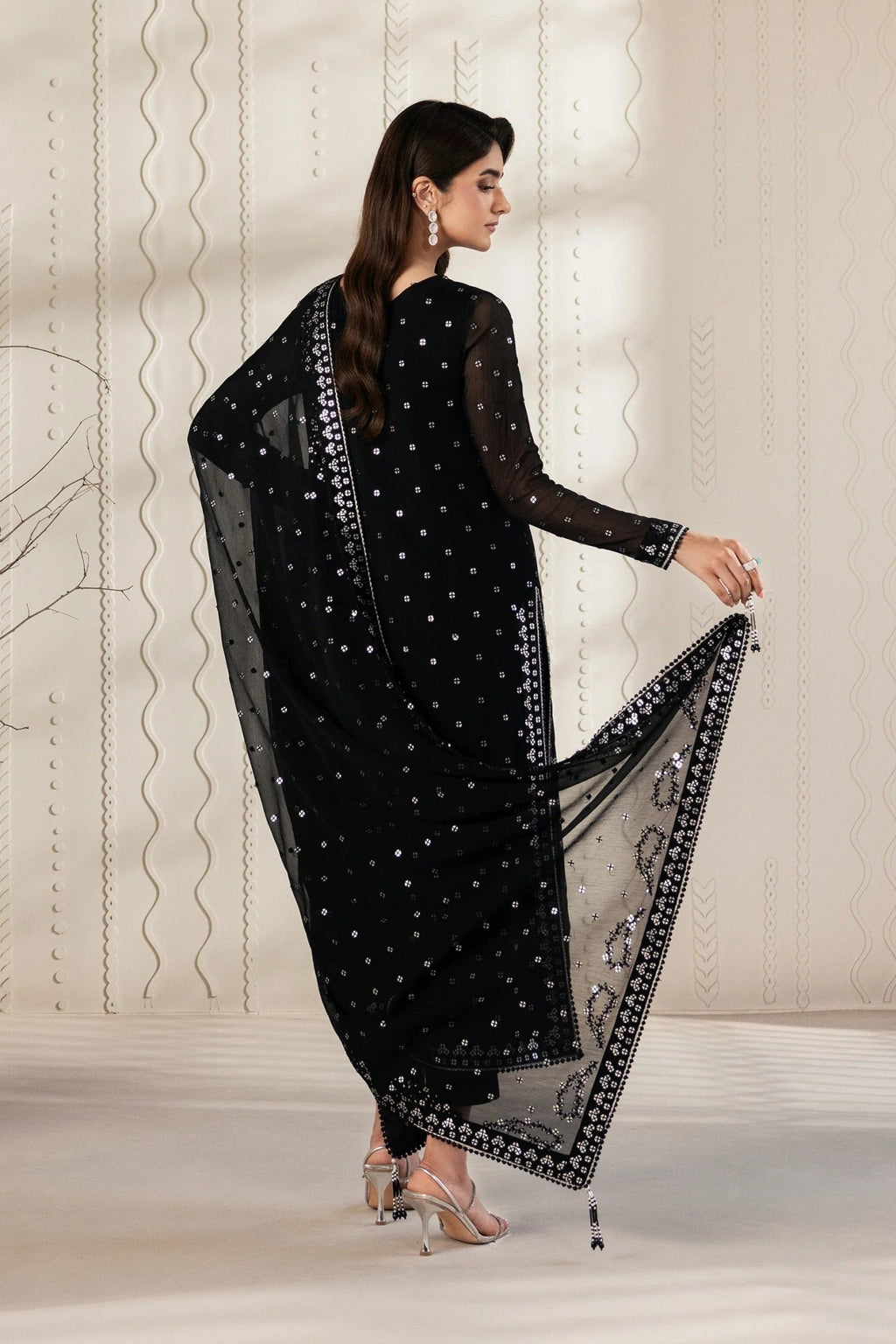 SIYARA | Bayaan Chiffon | Zarif - Portia Fabrics