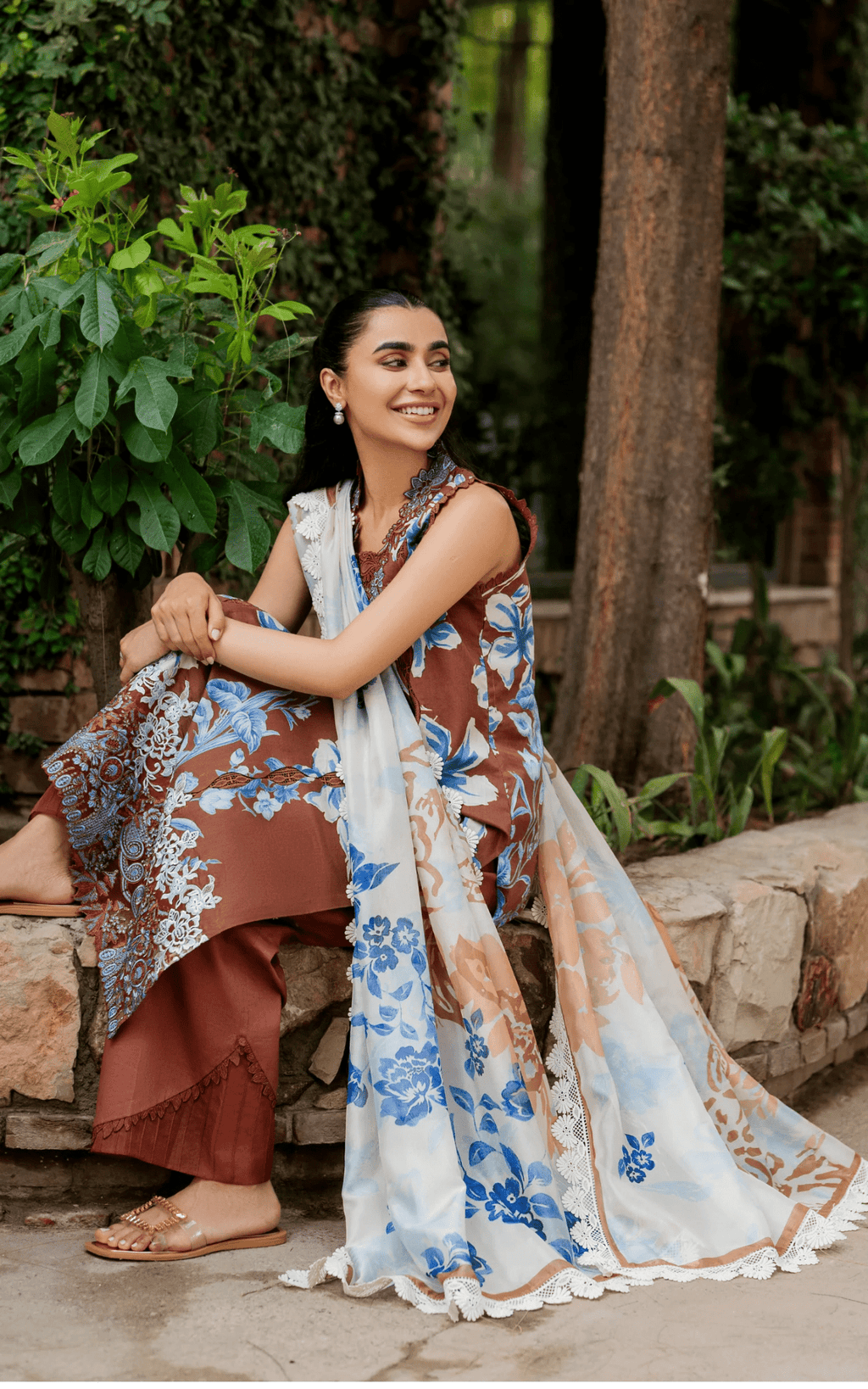 Sun-Kissed Sand MSSL-08 | 3pcs Embroidered Unstitched Summer - Portia Fabrics