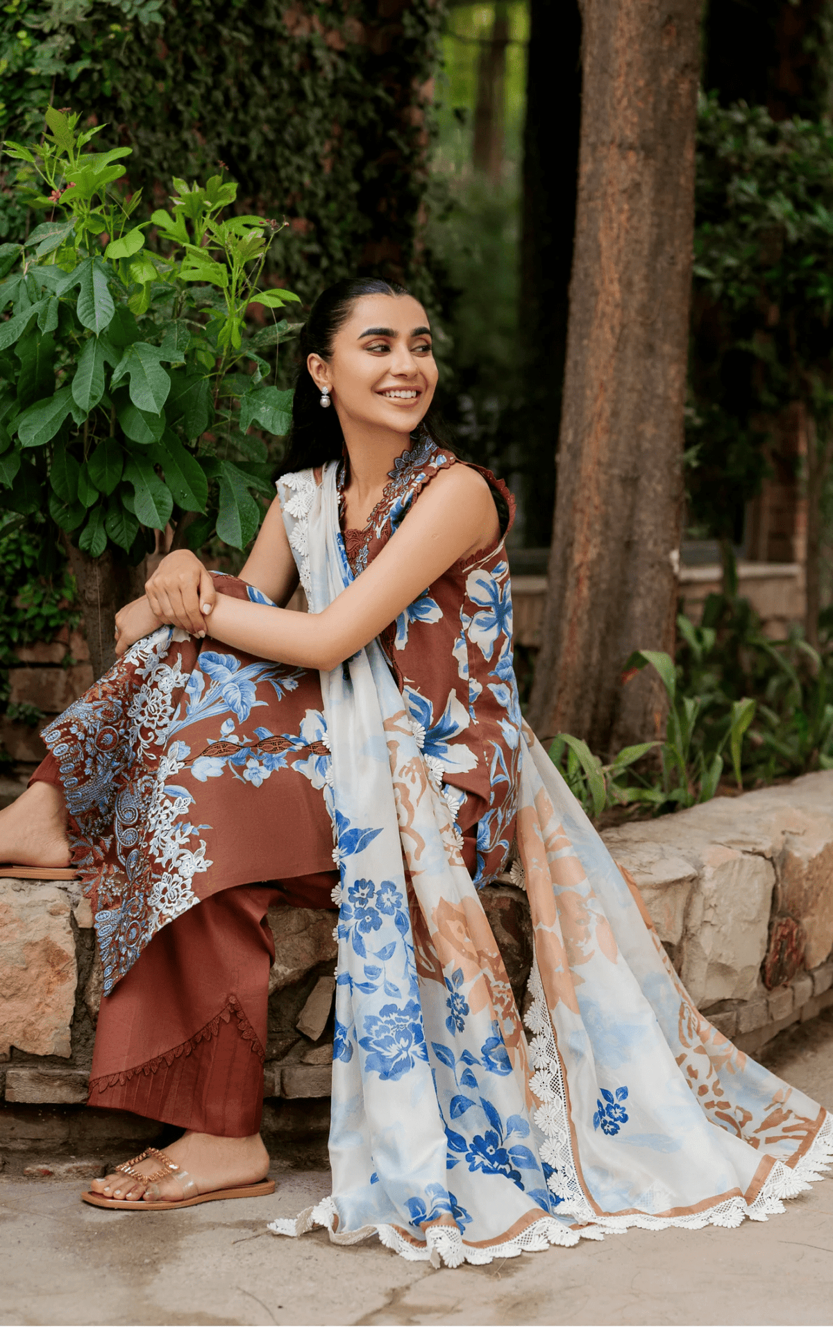 Sun-Kissed Sand MSSL-08 | 3pcs Embroidered Unstitched Summer - Portia Fabrics