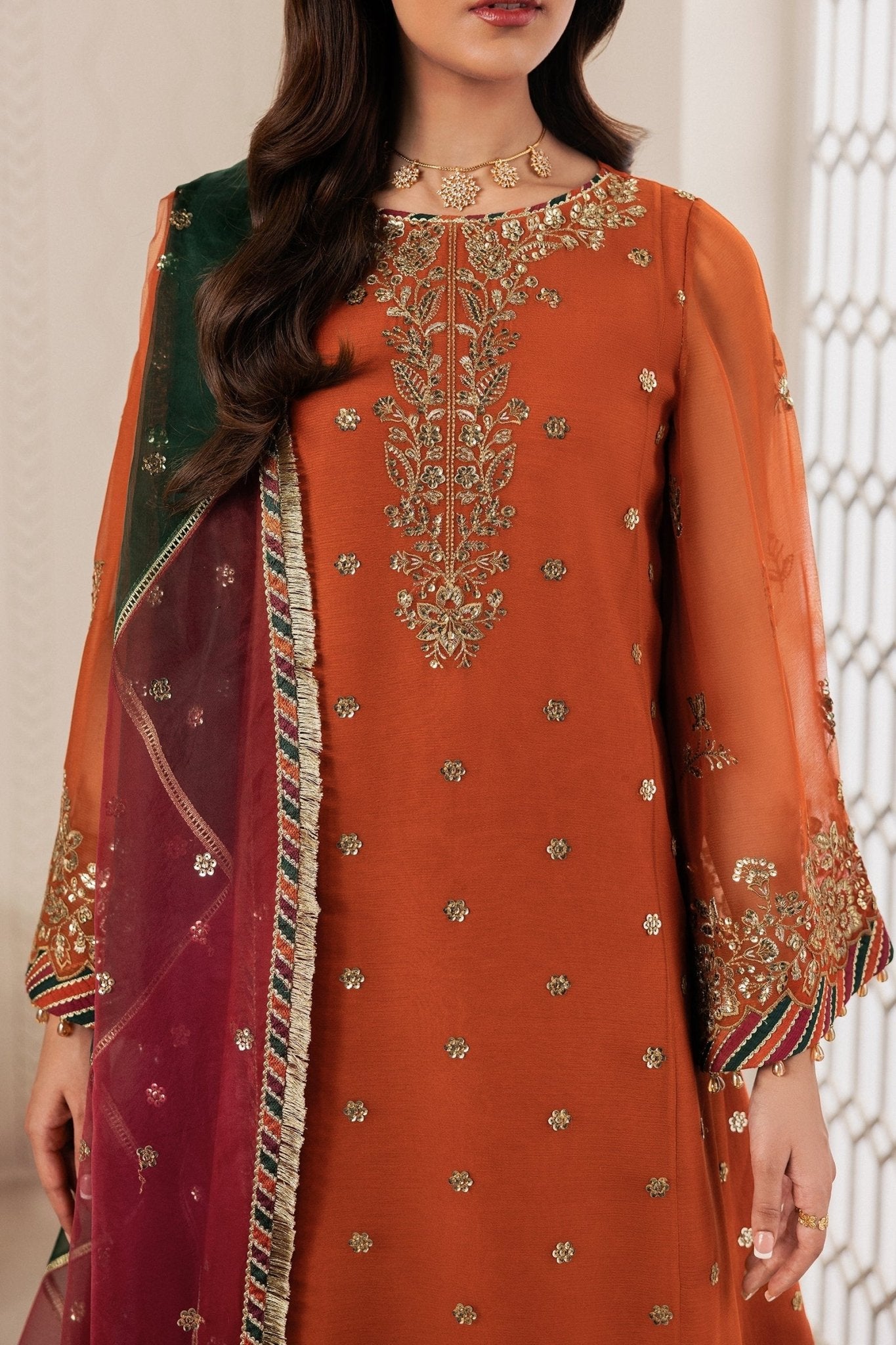 SUNOOR | Bayaan Chiffon | Zarif - Portia Fabrics