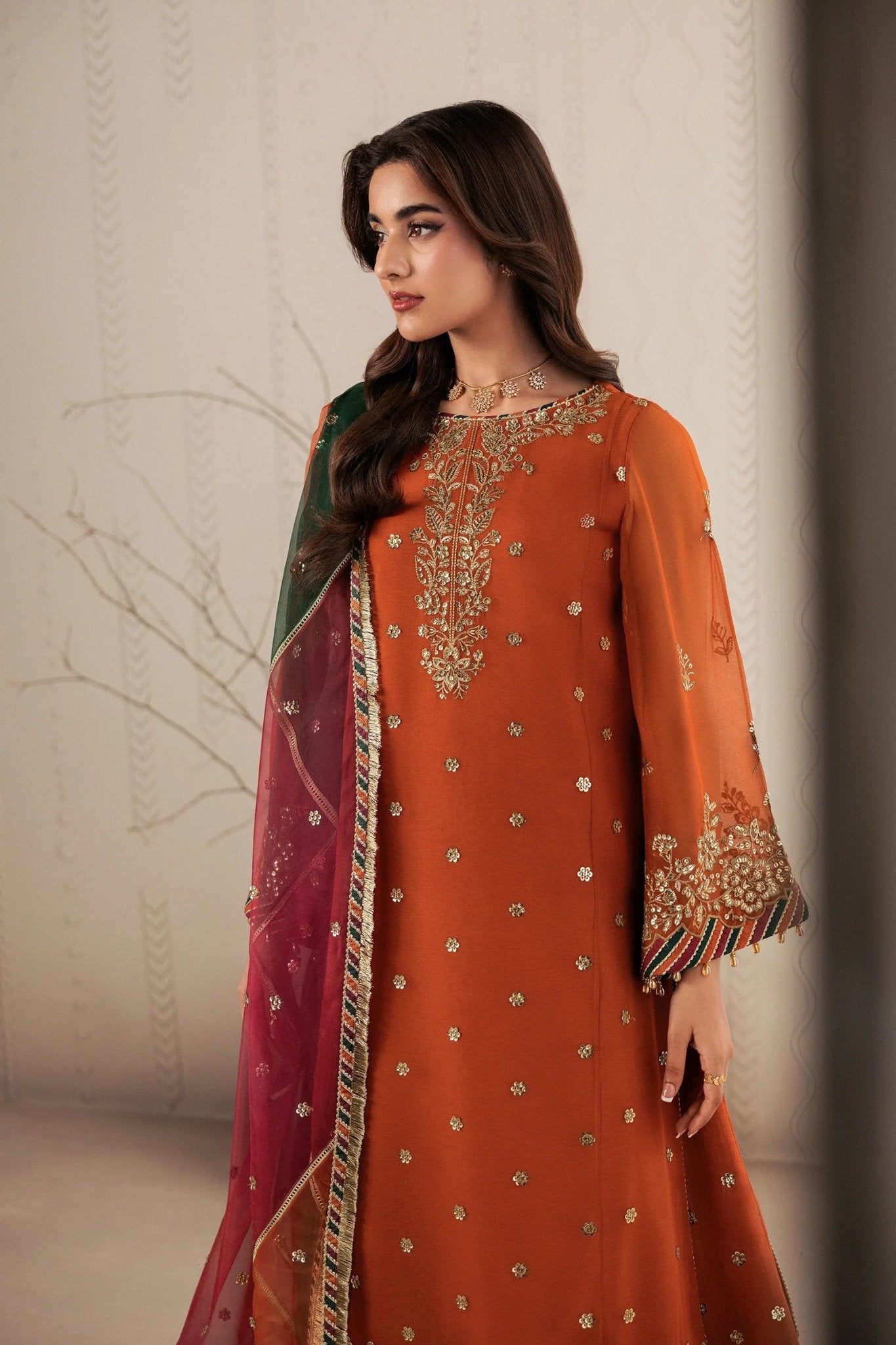 SUNOOR | Bayaan Chiffon | Zarif - Portia Fabrics