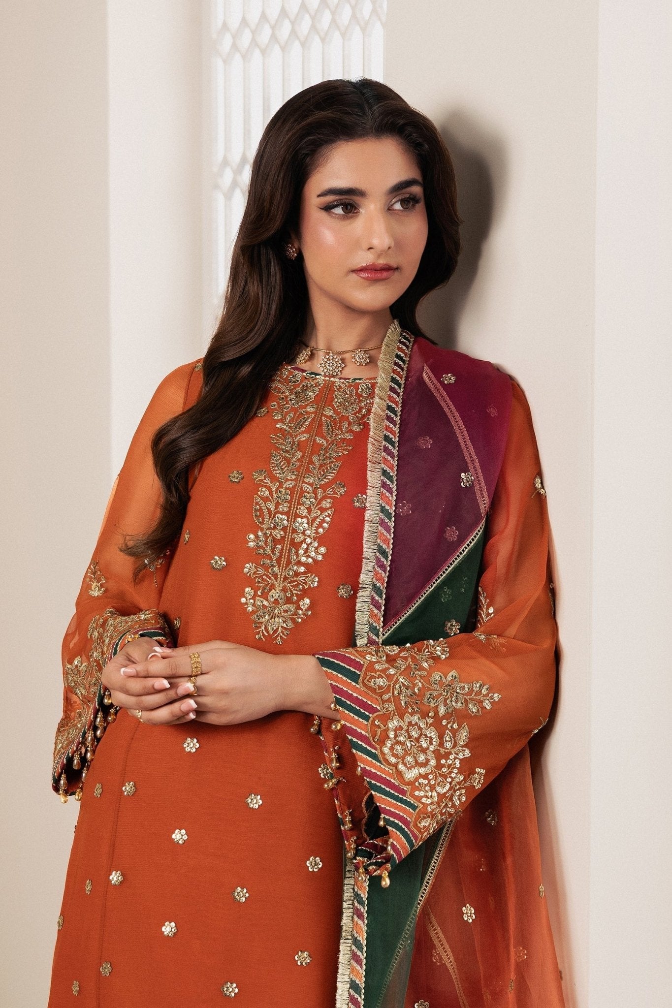 SUNOOR | Bayaan Chiffon | Zarif - Portia Fabrics