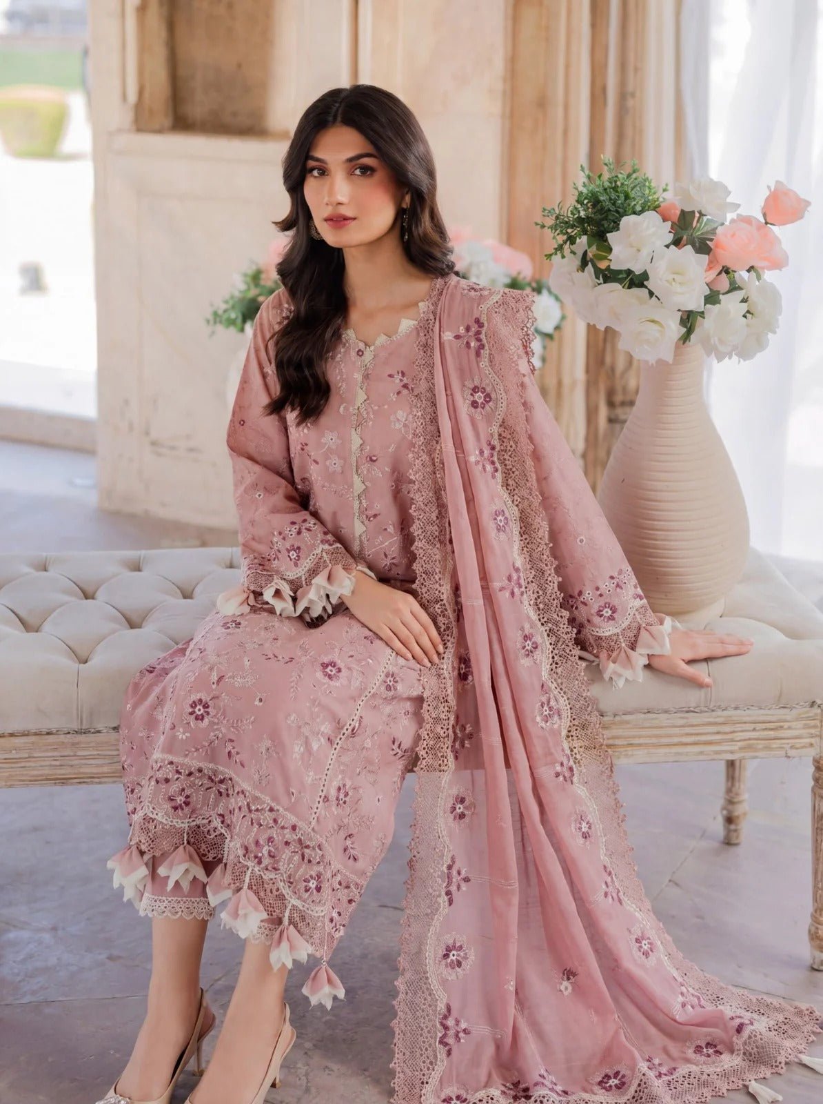 UKL05 | 3 PC UNSTITCHED SAFIRA COLLECTION | SAFWA - Portia Fabrics