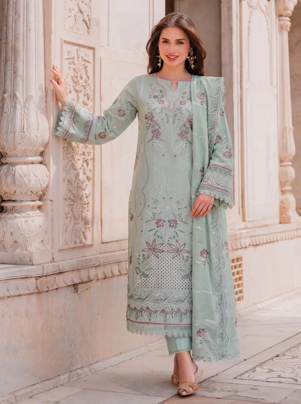 UKL06 | 3 PC UNSTITCHED SAFIRA COLLECTION | SAFWA - Portia Fabrics