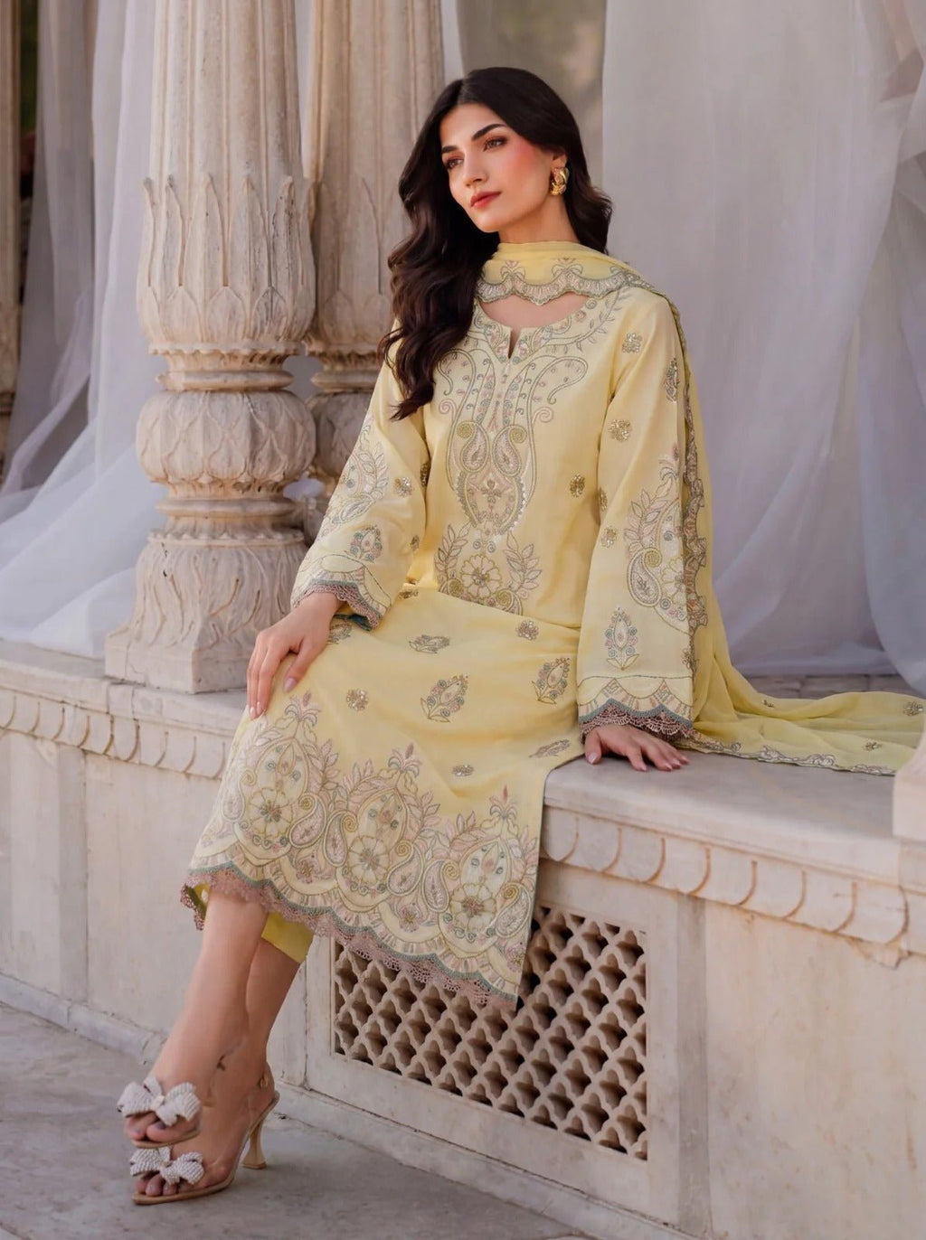 UKL07 | 3 PC UNSTITCHED SAFIRA COLLECTION | SAFWA - Portia Fabrics