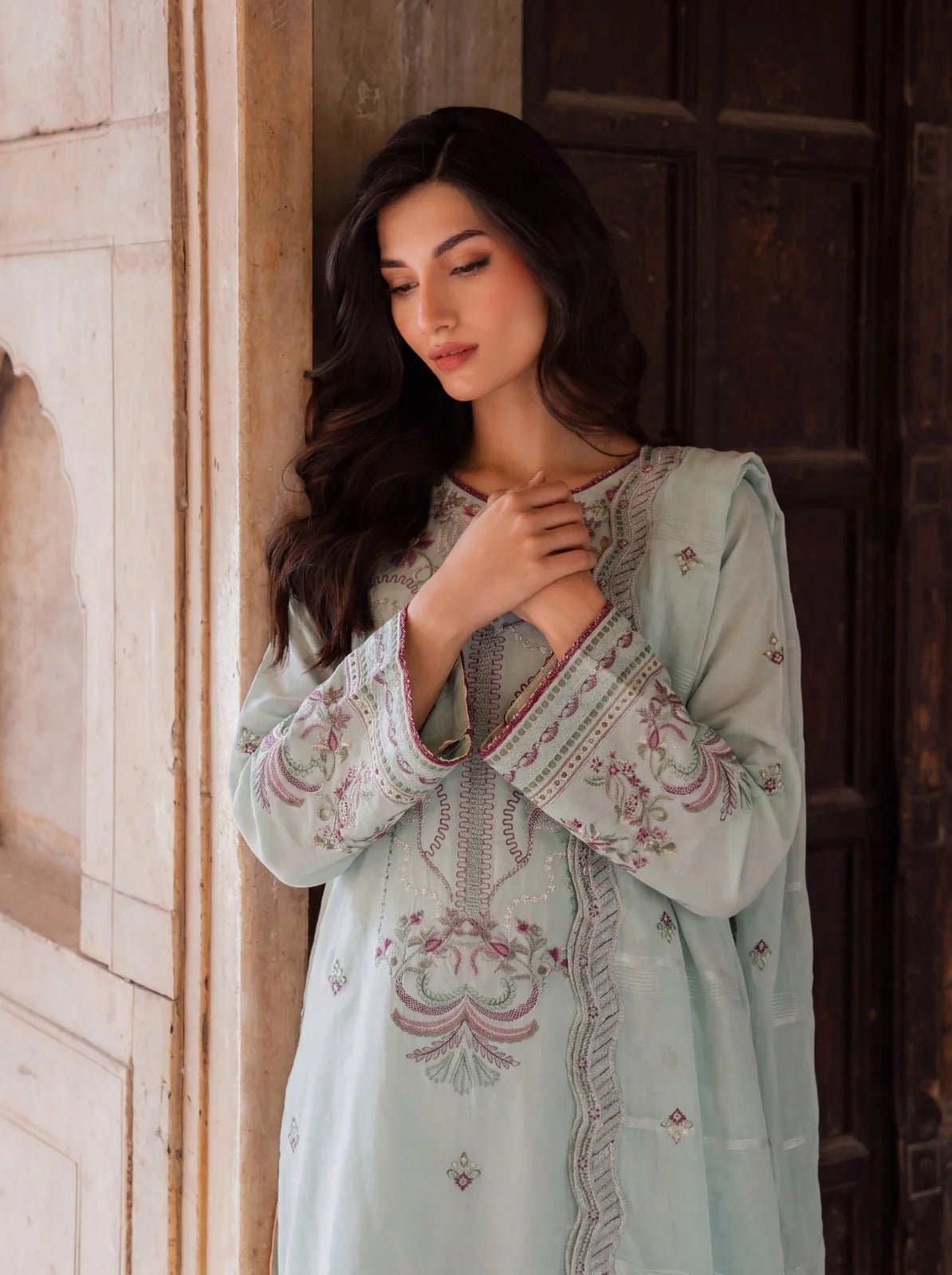 UKL10 | 3 PC UNSTITCHED SAFIRA COLLECTION | SAFWA Secondary image