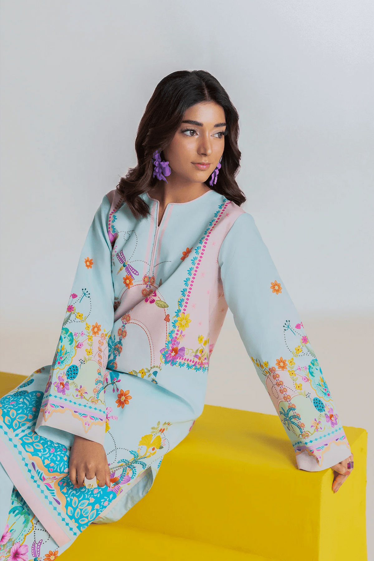 Unstitched Cord 05 I Amal Summer Prints 2Pc I Rajbari - Portia Fabrics