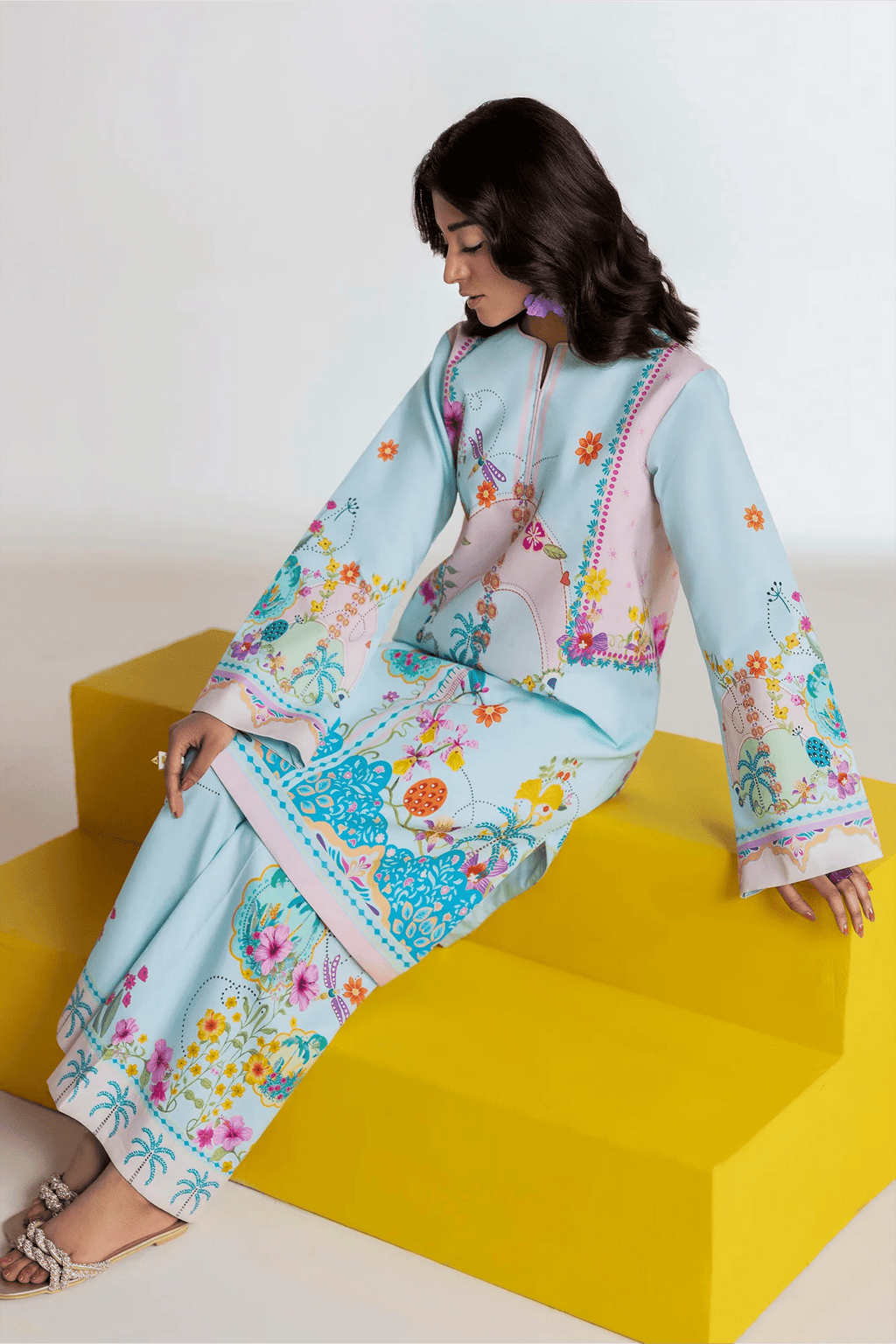 Unstitched Cord 05 I Amal Summer Prints 2Pc I Rajbari - Portia Fabrics
