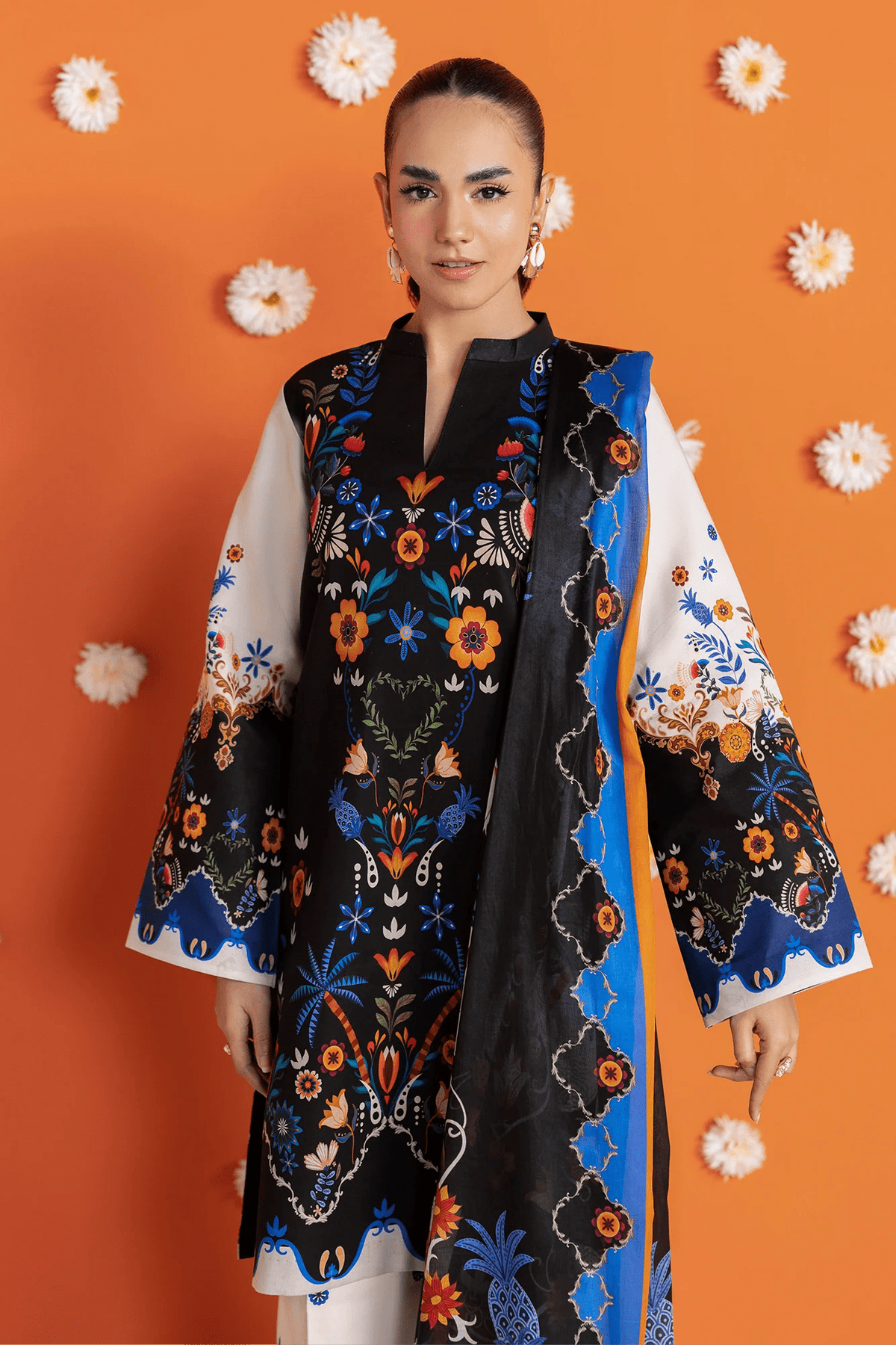Unstitched Cord 09 I Amal Summer Prints 2Pc I Rajbari - Portia Fabrics