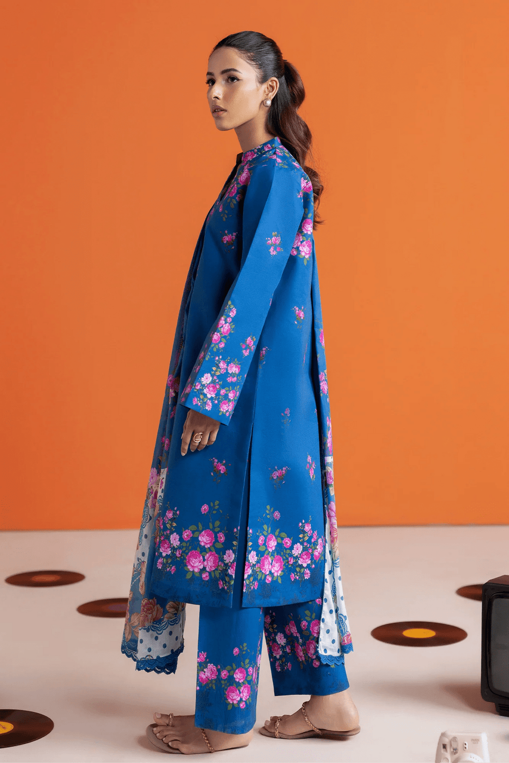 Unstitched Cord 10 I Amal Summer Prints 2Pc I Rajbari - Portia Fabrics