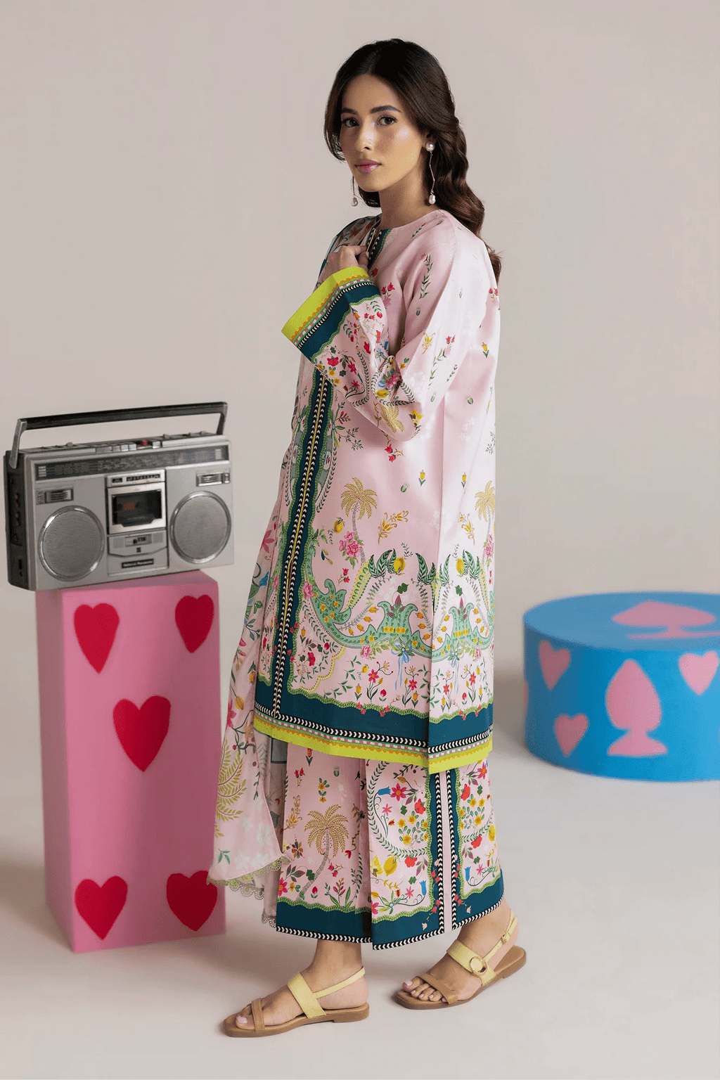 Unstitched Cord 11 I Amal Summer Prints 2Pc I Rajbari - Portia Fabrics