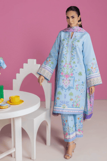 Unstitched Cord 12 I Amal Summer Prints 2Pc I Rajbari - Portia Fabrics