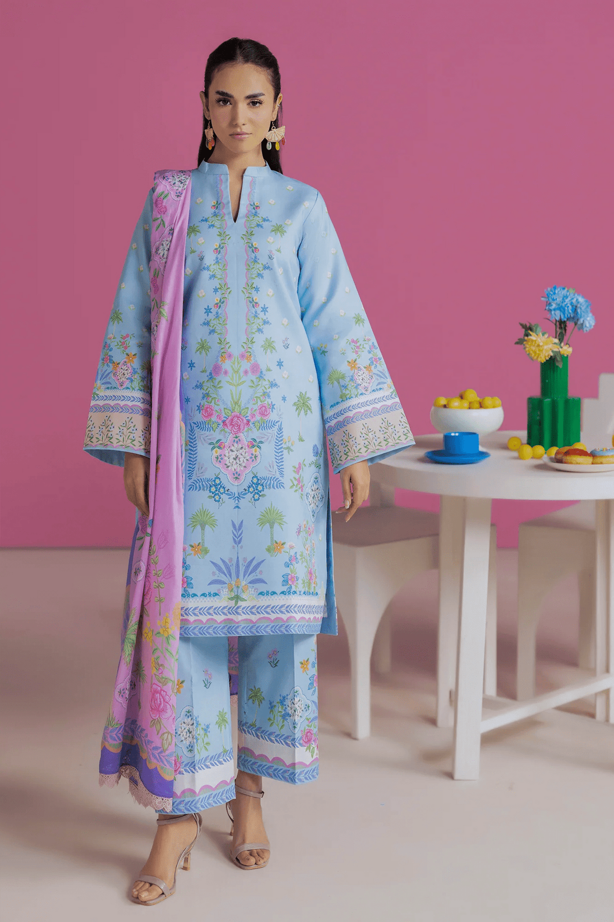 Unstitched Cord 12 I Amal Summer Prints 2Pc I Rajbari - Portia Fabrics