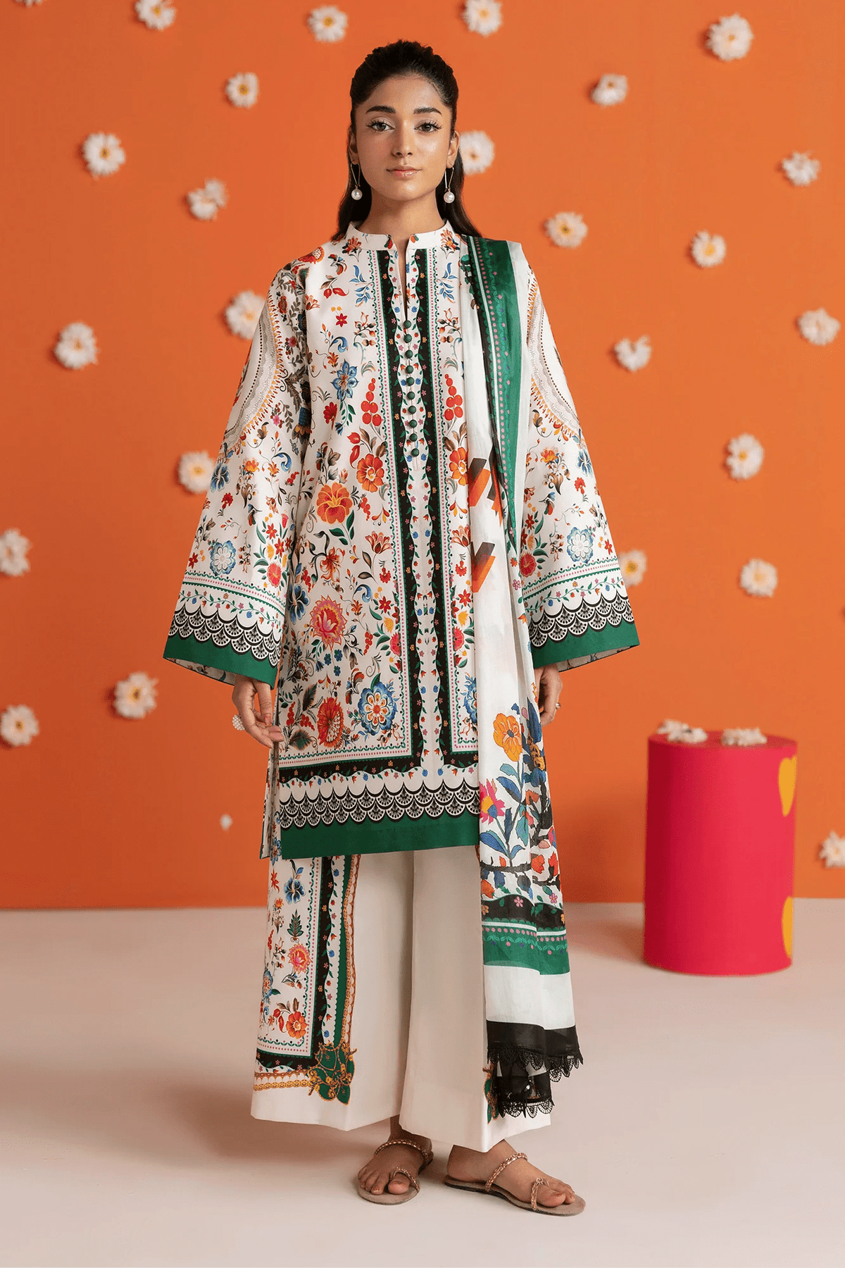 Unstitched Cord 14 I Amal Summer Prints 2Pc I Rajbari - Portia Fabrics