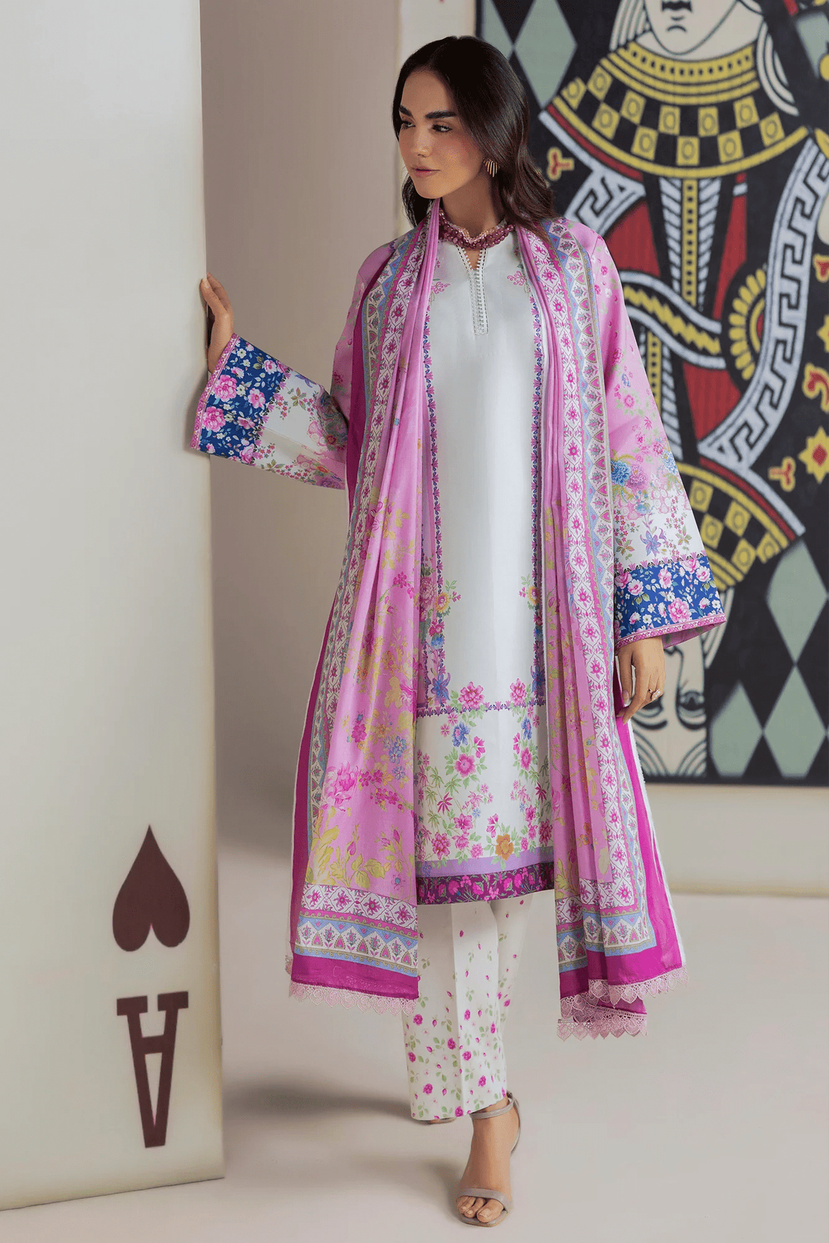 Unstitched Cord 15 I Amal Summer Prints 2Pc I Rajbari - Portia Fabrics