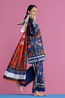 Unstitched Cord 16 I Amal Summer Prints 2Pc I Rajbari - Portia Fabrics