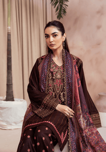 VELVET EMBER I The Winter Edt- Luxe Pret '25 I Zarqash - Portia Fabrics