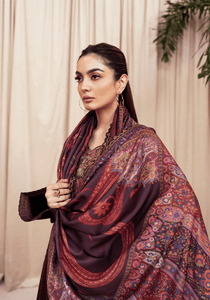 VELVET EMBER I The Winter Edt- Luxe Pret '25 I Zarqash - Portia Fabrics