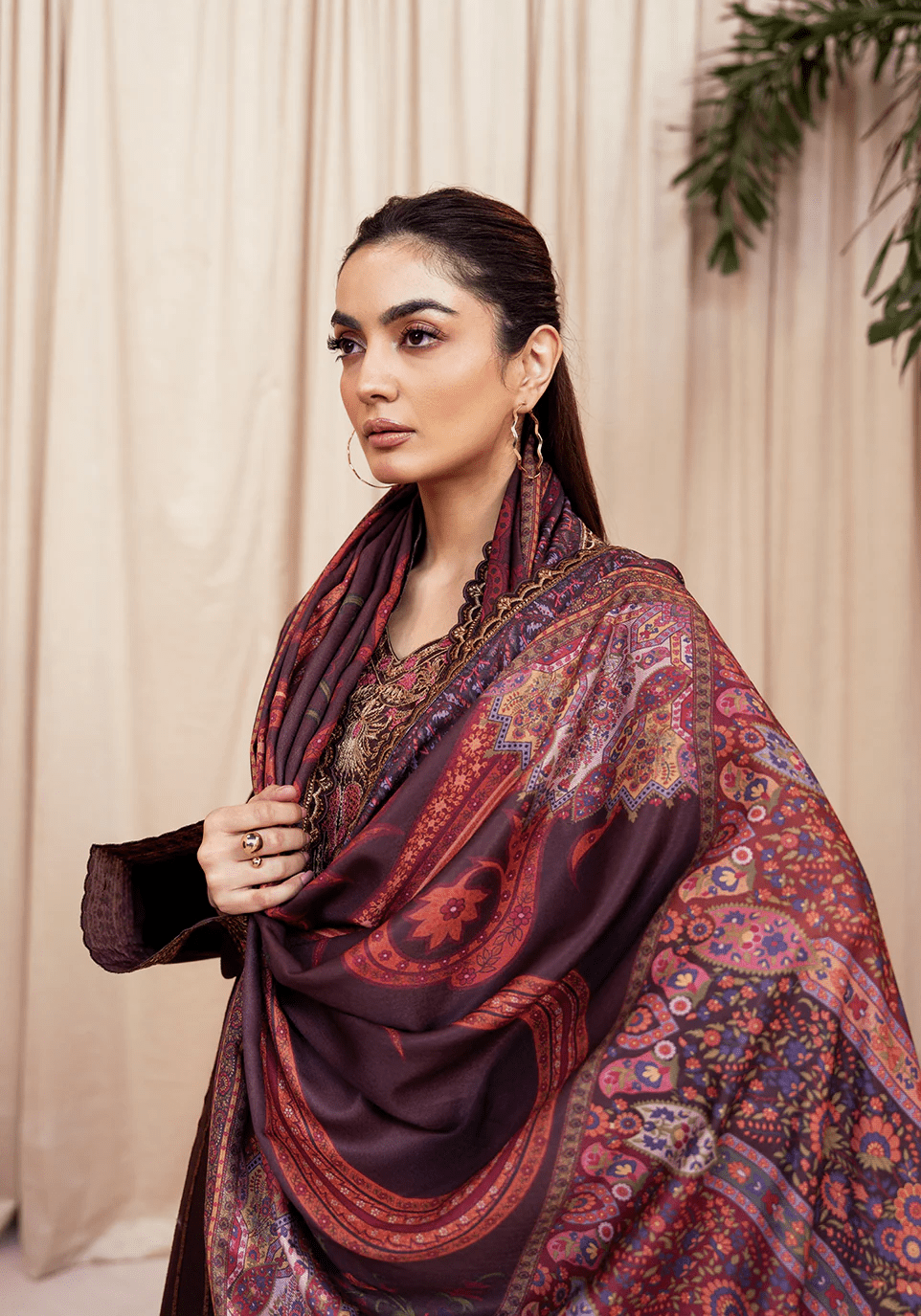 VELVET EMBER I The Winter Edt- Luxe Pret '25 I Zarqash - Portia Fabrics
