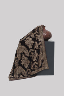 Velvet Embroidered Shawl - Portia Fabrics