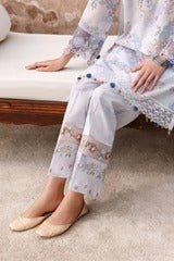 VINTAGE PETAL-3PC PRINTED LAWN SUIT | Cross Stitch - Portia Fabrics