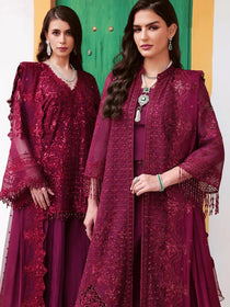 WIllOW-lU26-04 | Lumiere Chiffon 26 | Saira Rizwan - Portia Fabrics