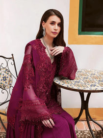 WIllOW-lU26-04 | Lumiere Chiffon 26 | Saira Rizwan - Portia Fabrics