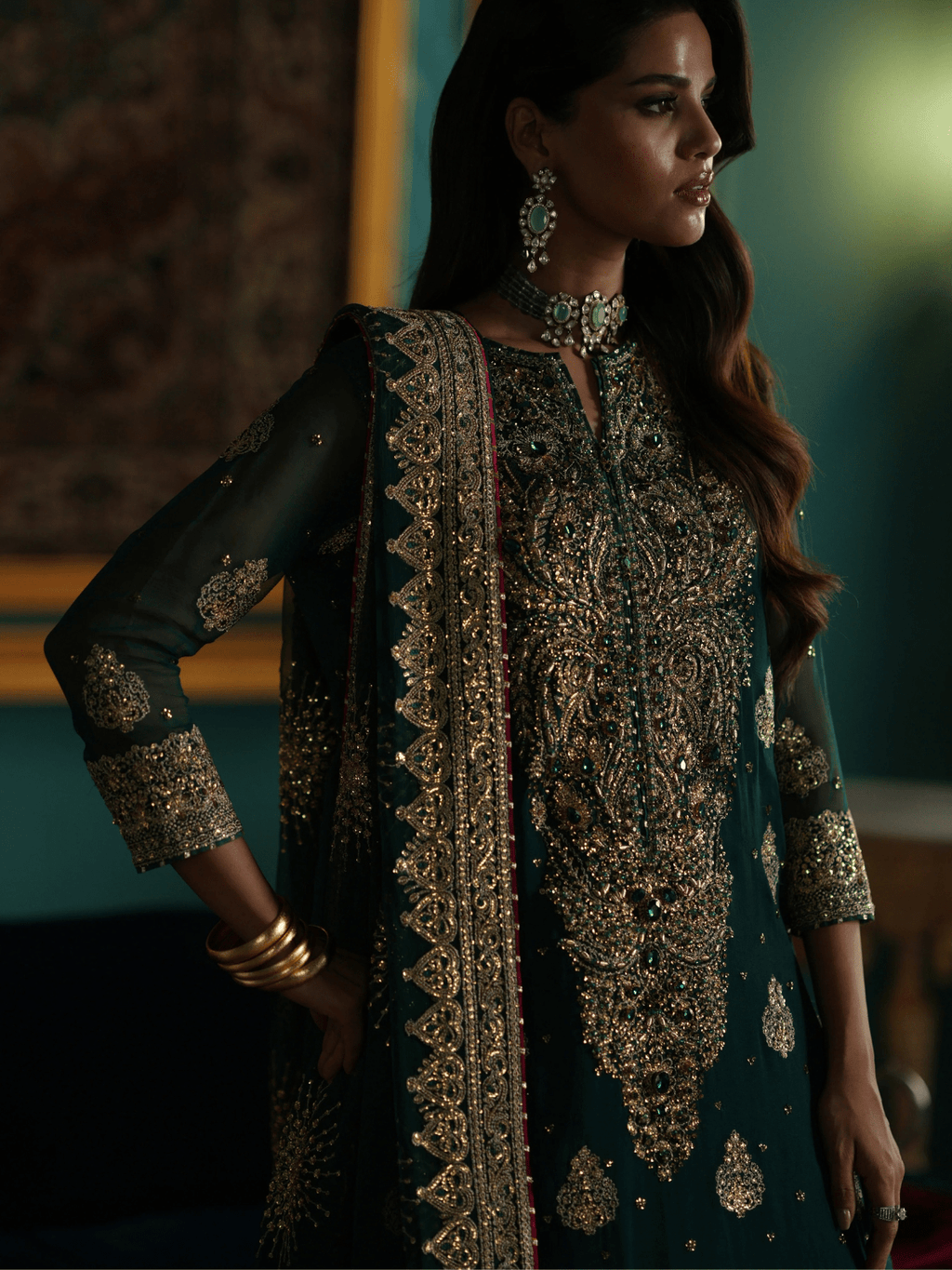 ZAMRUD-D5-B | Afsaanah Vol-II | Zevk - Portia Fabrics