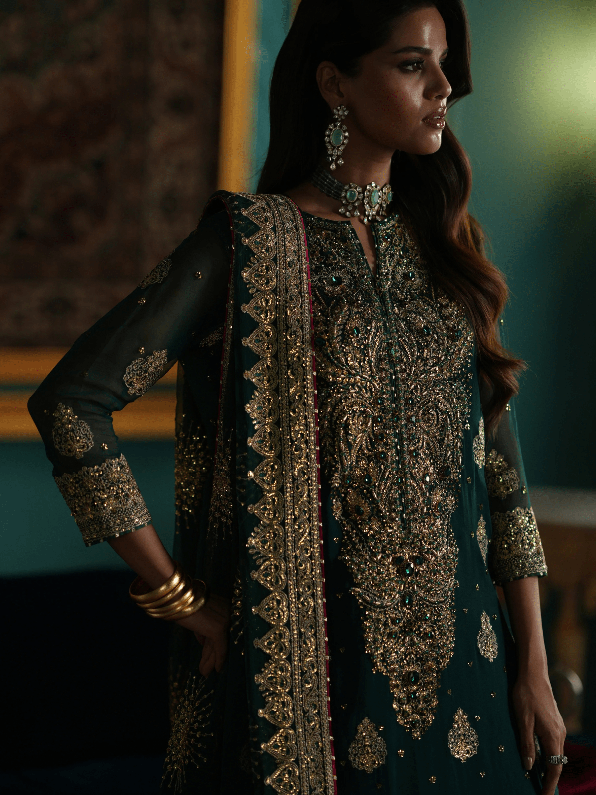 ZAMRUD-D5-B | Afsaanah Vol-II | Zevk - Portia Fabrics