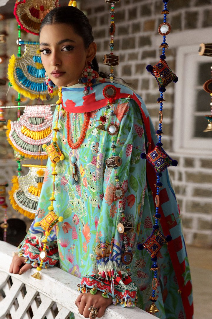ZARAAH (ZL25-08 B) I Lawn '25 I Zaha by Khadija Shah - Portia Fabrics