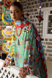 ZARAAH (ZL25-08 B) I Lawn '25 I Zaha by Khadija Shah - Portia Fabrics