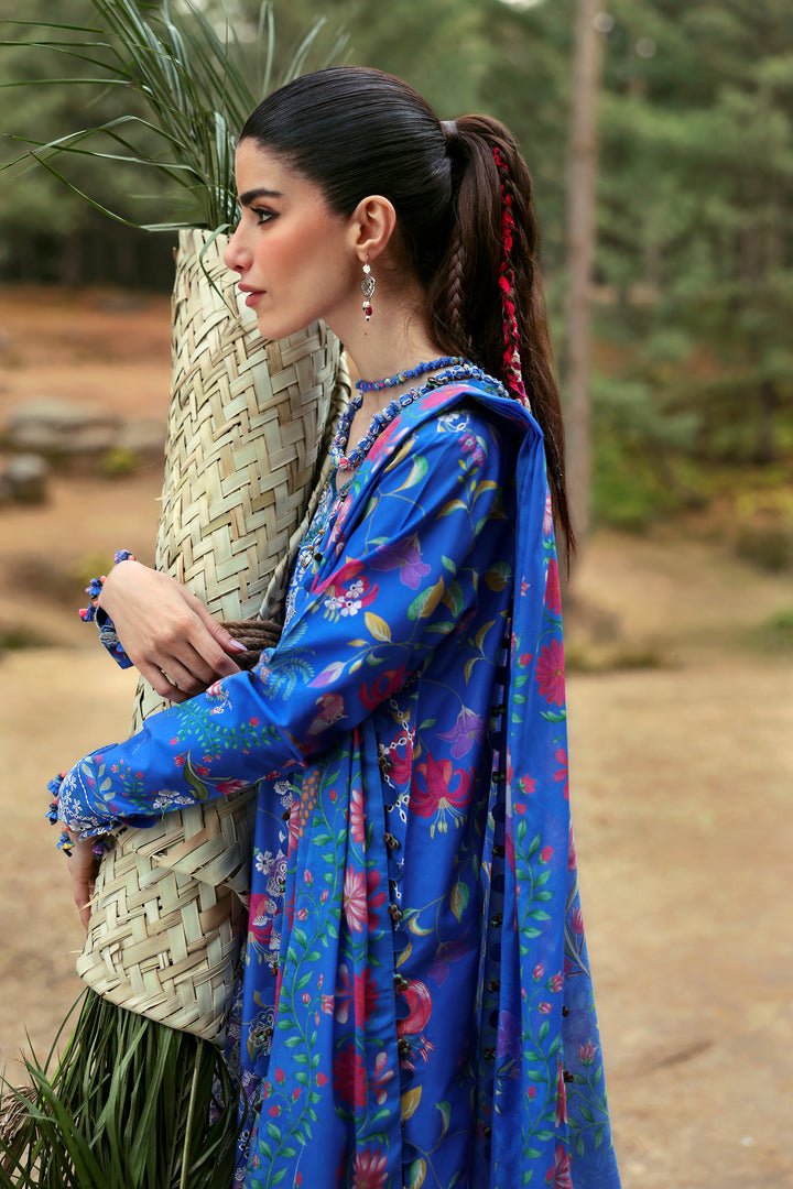 ZAYANA (ZL25-01 B) I Lawn '25 I Zaha by Khadija Shah - Portia Fabrics