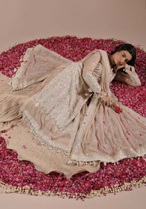 ZQ 005B LIBA | Lakhnawi Festive Chiffon Collection '24 | Zarqash - Portia Fabrics