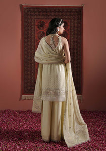 ZQL 004B HENA | Lakhnawi Festive Chiffon Collection '24 | Zarqash - Portia Fabrics