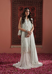 ZQL 005A NAAZ | Lakhnawi Festive Chiffon Collection '24 | Zarqash - Portia Fabrics