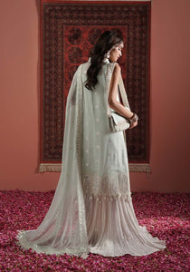 ZQL 005A NAAZ | Lakhnawi Festive Chiffon Collection '24 | Zarqash - Portia Fabrics