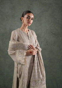 ZQL 007A HAZEL | Lakhnawi Festive Chiffon Collection '24 | Zarqash - Portia Fabrics